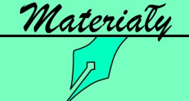 przycisk Materiały w kształcie pióra/stalówki: materiały do wykorzystania w edycji tekstów